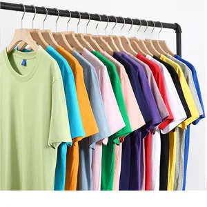 Custom logo 220GSM Oversized Style Summer Wear Screen Print Causal Clothe Soft Feel 100%cotton Men's T-shirts