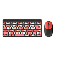 Clavier et souris de jeu multicolore pleine grandeur Clavier et souris optique ergonomiques de bureau sans fil 2.4G à 87 touches