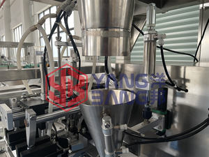 YB-210D otomatis Doypack permen Wafers kue keju mengisi berat coklat biskuit Lollipop Jelly Gummy kemasan mesin - Product Image 4