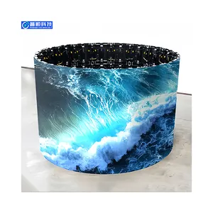 Hohe Helligkeit kundenspezifisch ultradünn gebogen flexibel Poster-LED-Modul Paneel nahtlose Spleißbogenwand flexibles Led-Display