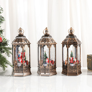 Decoraciones navideñas para centros comerciales y hoteles: decoraciones iluminadas, lámparas de aceite giratorias con música, regalos de Navidad - Product Image 3