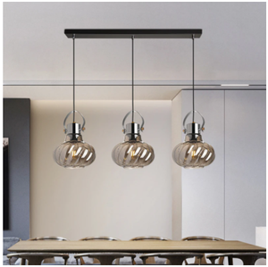 Lampes suspendues Vintage à Led, <span class=keywords><strong>Suspension</strong></span> d'éclairage nordique en <span class=keywords><strong>verre</strong></span>, chambre à coucher, salle à manger, Loft, Bar, lustre de décoration - Product Image 3