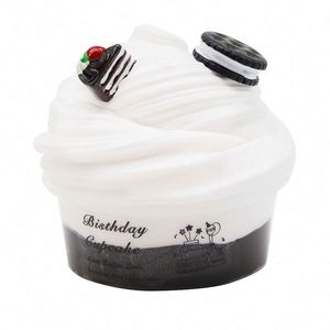 2019 Trending Educational Kid Toys Colors Crystal Mud DIY Birthday <b>Cupcake</b> Fluffy Slime - Product Image 1