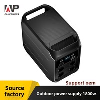 ALLPOWERS Batterie de stockage d'énergie au lithium-fer-phosphate pour l'extérieur, alimentation de secours haute puissance 1800W