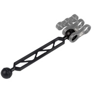 Système de bras CNC à double rotule personnalisé, barre d'extension à rotule pour éclairage stroboscopique/vidéo et plateau/poignée de caméra de plongée