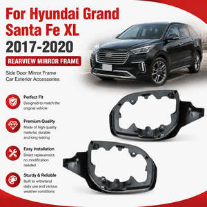 Marco de Espejo Retrovisor <span class=keywords><strong>para</strong></span> <span class=keywords><strong>Hyundai</strong></span> Grand <span class=keywords><strong>Santa</strong></span> <span class=keywords><strong>Fe</strong></span> XL <span class=keywords><strong>2017</strong></span> 2018 2019 2020, Marco de Espejo Lateral, <span class=keywords><strong>Accesorios</strong></span> Exteriores <span class=keywords><strong>para</strong></span> Automóvil - Product Image 1