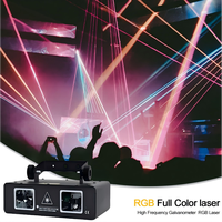 Projecteur laser RGB à 2 têtes, 450 mW, pour animation scénique, DMX, son, pour bar, club, fête, spectacle, certifié CE RoHS