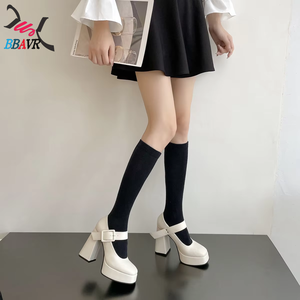 Zapatos de Tacón Alto con Plataforma y Punta Cuadrada, Estilo Lolita, Tipo Mary Jane, Fabricación Personalizada - Product Image 4