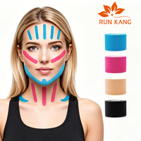 Bande de kinésiologie pour lifting facial, vente en gros, OEM, drainage lymphatique personnalisé, bandage facial sportif sans latex, marque privée, certifié CE ISO