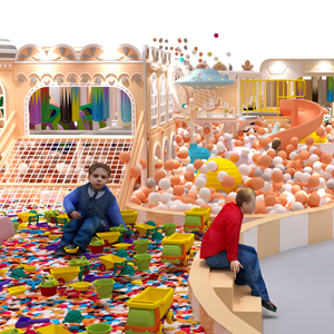 Aoleao Custom Turnkey Pastel Castle Theme Ball <b>Pool</b> Soft Play Equipment High-Capacity Kids Amusement Set CE TUV Certified - Product Image 1