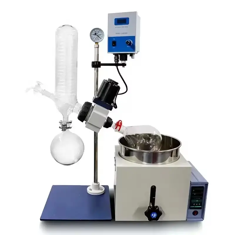 Lab Equipment Desktop Chemical Distiller Device 2L RE-201D Rotary Evaporator for Lab Distillation