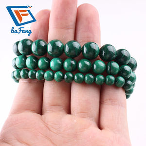 Bracelet de perles de pierres précieuses naturelles 6 8 10mm Bracelets extensibles en perles de pierre en vrac pour hommes femmes - Product Image 4