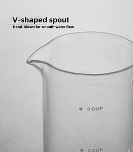 High Quality 400ml 800ml Borosilicate Glass French Press <b>Coffee</b> Maker with Stainless Steel <b>Filter</b> Mesh for Green Tea Milk Making - Product Image 5