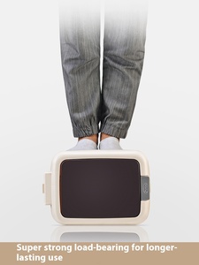 Poubelle à pédale intérieure en plastique PP de 10 L, porte-sacs poubelle, type à pression, poubelle écologique IMODE - Product Image 3