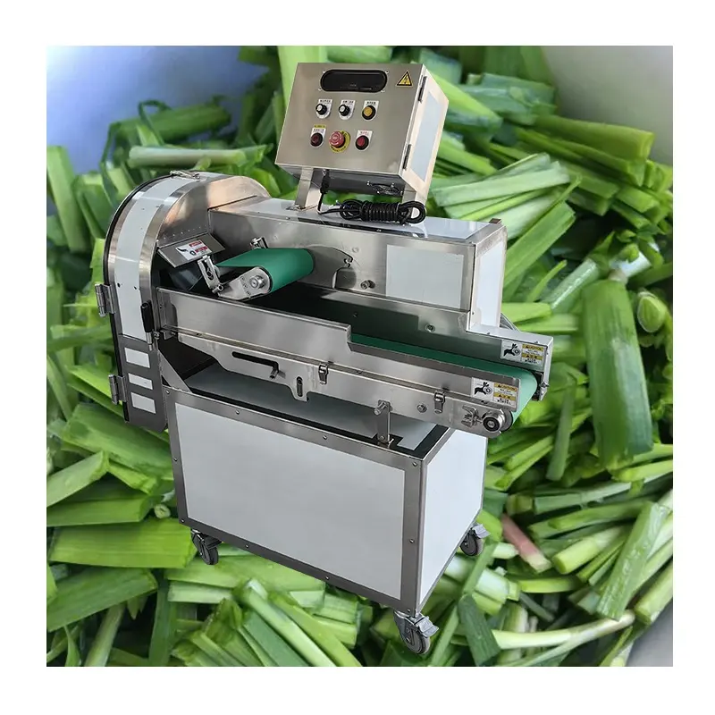 Cortador comercial de vegetales, máquina cortadora de hierbas okra, pimienta, 2 dimensiones, repollo, espinaca, repollo