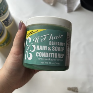Precio al por mayor 340g 12oz Acondicionador orgánico mágico de cáñamo <span class=keywords><strong>azul</strong></span> indio anticaída para el cuero cabelludo, alimento herbal para el cabello en crema - Product Image 3