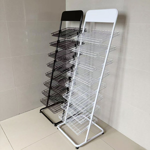 Chariot de rangement portable et moderne pour vernis à ongles, présentoir professionnel en fer, étagère à cosmétiques pour salon de beauté - Product Image 2