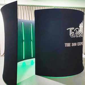 Đám cưới di động Vogue Backdrop 360 video gian hàng Màn hình màu xanh lá cây Battery Powered thay đổi màu sắc LED ánh sáng cho Photo Booth 360 - Product Image 6