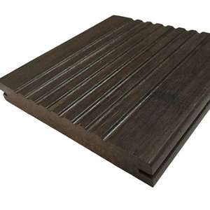 High-Density Strand Woven Solid Bamboo Composite Decking Tiles 12mm Thickness Easy <b>Glue</b> Charcoal Finish Modern Living Room - Product Image 1