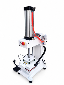 Wholesale Automatic Top and Bottom Heating Heat Press Machine Single Station Pneumatic Label Logo Printing Machine