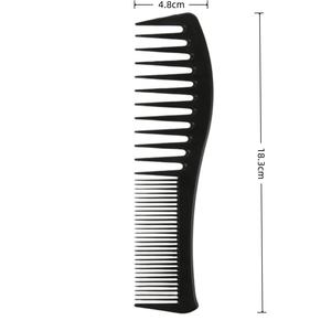 Peigne de coiffure 2-en-1 à dents larges et fines, peigne double densité de haute qualité pour des coiffures élégantes et des pompadours - Product Image 3