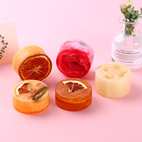 OEM disesuaikan kualitas tinggi buatan tangan organik Vegan padat ukuran perjalanan sabun mandi bar kering bunga Lemon pemutih Herbal