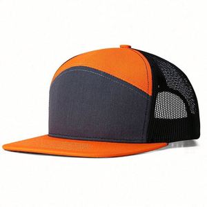 Nueva Gorra Trucker de 7 Paneles, Malla Impermeable, Gorra de Béisbol con Logotipo Personalizado, Transpirable, Protección Solar, Gorras Deportivas de Moda - Product Image 1