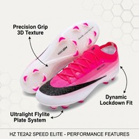 Chaussures de football pour hommes légères et respirantes en cuir synthétique, crampons de football, prix fournisseur