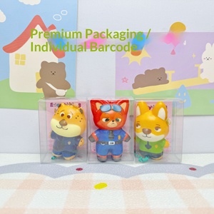 24 Pièces Pendentifs à Presser Animaux Joyeux de la Ville, Jouet Anti-Stress pour Enfants, Unisexe, Vente en Gros Transfrontalière - Product Image 3