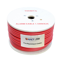 Câbles de circuit d'alarme incendie de qualité supérieure certifiés UL1424, isolés en PVC blindé, usage industriel, 2 conducteurs 2x1,5 mm