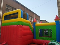 Château gonflable commercial pour enfants, maison gonflable pour fêtes, combo de saut et toboggan pour l'extérieur