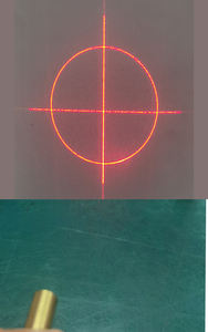 Модуль красного лазера 650 нм: точечный/линейный/перекрестный лазерный модуль с дифракционной оптикой (DOE), светодиодный, для маркировки (круг + перекрестие) - Product Image 6