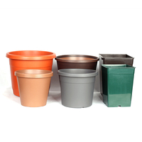 Vente en gros de grands pots de plantes en plastique pour l'intérieur et l'extérieur des jardinières de jardin pour le sol des pépinières