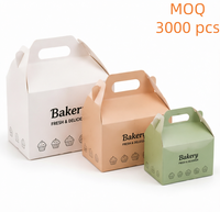 Boîte d'emballage pour pâtisserie, boîte d'emballage pour dessert, boîtes alimentaires en kraft, boîtes en papier de qualité alimentaire avec logo