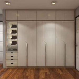 Armoire en bois sur mesure haut de gamme, placard de chambre avec un dressing pour un espace de rangement. - Product Image 1