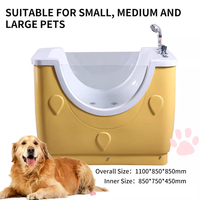 Baignoire de toilettage robuste et stable, structure résistante à l'usure pour le bain et l'entretien des animaux à long terme