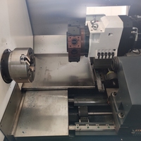 Mini tour CNC à lit incliné 2 axes, type d'outillage FCK40, pour le traitement de la petite quincaillerie et de l'acier inoxydable
