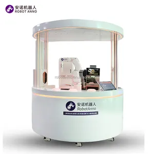 Professional Automatic Coffee Machine Vending Espresso 6 Axis Robot Coffee Machine For Sale