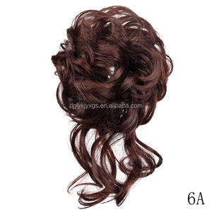 <span class=keywords><strong>Chignon</strong></span> bouclé synthétique avec bande élastique, <span class=keywords><strong>chignon</strong></span> désordonné, extensions de cheveux pour femmes - Product Image 3