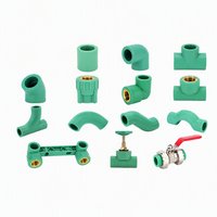 Raccords de tuyauterie PPR haute pression pour l'alimentation en eau, coudes, tés et connecteurs directs de 4 et 6 pouces, résistants à la corrosion pour la plomberie de villas/appartements