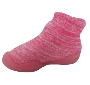 <span class=keywords><strong>Rosa</strong></span> Calzini Del Pattino di Bambino Personalizzato Infantile Morbido Anti-Slittamento TPE Suola Scarpe Prewalk - Product Image 2
