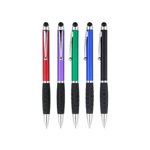 Bolígrafo de plástico giratorio con clip de metal, bolígrafo fino personalizado con logo, muestras gratis, venta al por mayor
