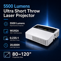 Projecteur laser à ultra courte focale WUXGA 5500 lumens 0.235:1 pour salle de classe scolaire