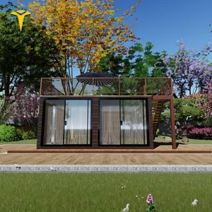 Klaar Gemaakt Living Container Voor Achtertuinen 40ft 20ft Modulaire Huis 20 Voet Luxe Mobi