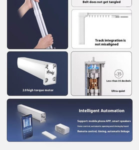Ev dekor alüminyum elektronik Modern Durabale 2m 3m 4m Sciston elektrikli perde parça - Product Image 2