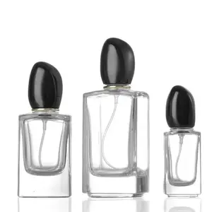 Hete Verkoop Hoge Kwaliteit Custom Logo Transparante Spray Klassieke 30Ml 100Ml 50Ml Vierkante Lege Glazen Parfumfles