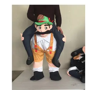 Yenilik bana binmek maskot kostüm geri taşımak komik hayvan pantolon süslü elbise Up Oktoberfest cadılar bayramı Cosplay tulumlar tulum