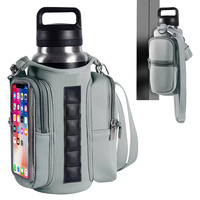 Sac de sport magnétique en néoprène avec 3 aimants intégrés, porte-bouteille et poches pour téléphone – Solution de transport pratique et confortable