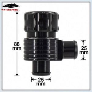 <span class=keywords><strong>Valve</strong></span> de décharge <span class=keywords><strong>atmosphérique</strong></span> en aluminium automatique universelle 25MM Turbo avec klaxon et tube de prise noire de 25mm pour voiture universelle - Product Image 2