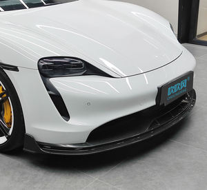 Nouveau Kit de pièces de pare-chocs de becquet de séparateur de diffuseur de lèvre avant en Fiber de carbone pour <span class=keywords><strong>Porsche</strong></span> <span class=keywords><strong>Taycan</strong></span> Cross Turismo carrosserie - Product Image 5